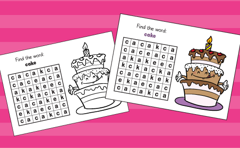 Birthday-word-searches