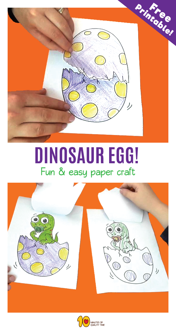 Dinosaur Egg Craft For Kids 10 Minutes Of Quality Time