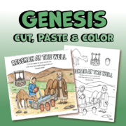 26 Genesis Bible Stories Cut, Paste & Color Activity Pack