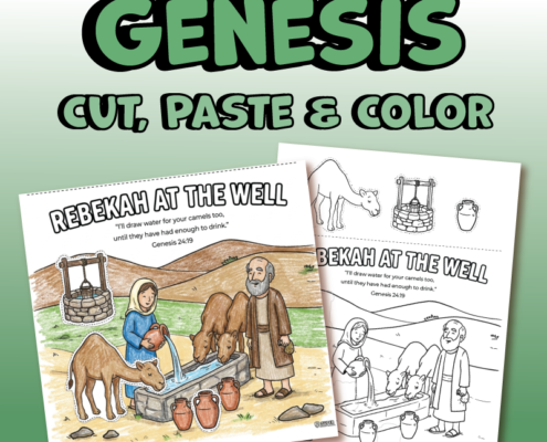 26 Genesis Bible Stories Cut, Paste & Color Activity Pack