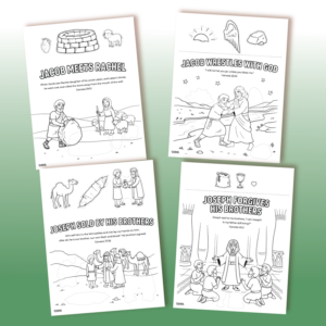 26 Genesis Bible Stories Cut, Paste & Color Activity Pack